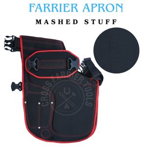 Tablier de Fermeur Professionnel en Cuir et Toile Durable avec Porte-Clous Magnétique, Poches pour Couteaux et Ceinture Ajustable - Product Image 4