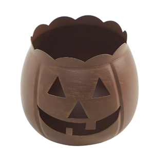 Halloween Lantern Pumpkin <b>Candle</b> Holder Antique White Fall Tabletop Decor Votive Holders White Metal Votive - Product Image 6