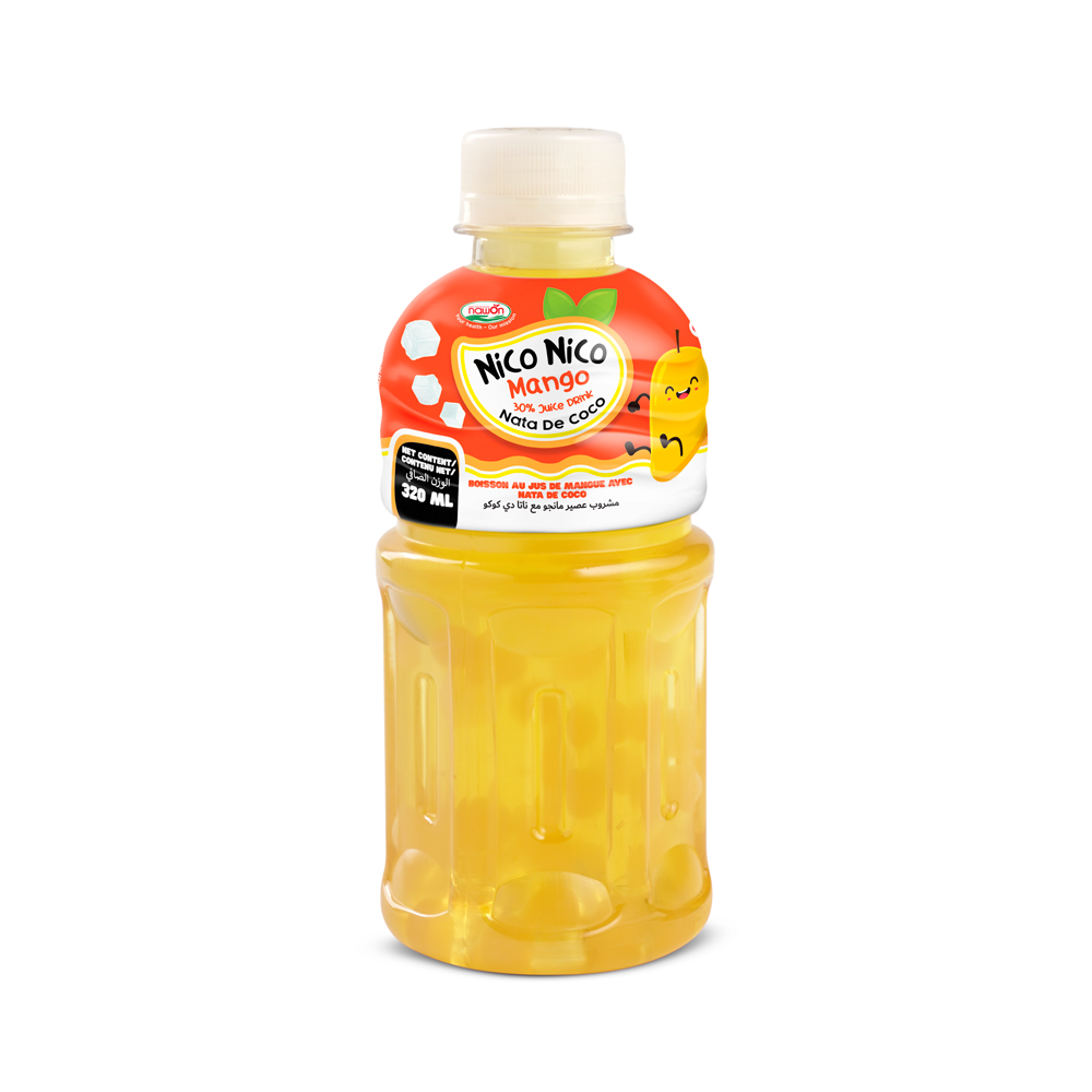 Напиток для сока Nico Mango с Nata De Coco, бутылка 10 унций, фруктовые и овощные безалкогольные напитки, проверенный производитель из Вьетнама