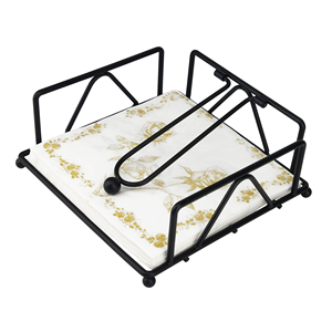 Modern Elegant Black Iron Napkin <b>Holder</b> Metal Table <b>Tissue</b> Stand for Home or Hotel <b>Kitchen</b> Decoration - Product Image 2