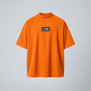 T-shirts bleu ciel de qualité supérieure pour hommes, vente en gros, faible MOQ, grandes tailles, été, brodés, personnalisés, 100% coton - Product Image 2