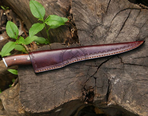 Fillet Fishing Knife Damascus Steel 8" Blade Ambidextrous Handmade Flexible Personalized Chefs Gift <b>Kitchen</b> Outdoors <b>Camping</b> - Product Image 4