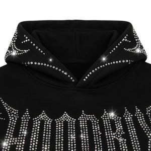 Sudadera con Capucha Personalizada con Pedrería, Sudadera con Capucha Decorada con Cristales y Diamantes, Diseño Brillante para Hombre y Mujer, Directo de Fábrica, MOQ - Product Image 5
