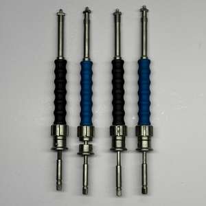 Compresseur de tige spinale, ensemble de 4 pièces, noir et bleu, poignée ergonomique, acier inoxydable, instrument chirurgical orthopédique - Product Image 5