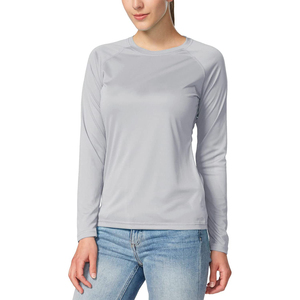 Camiseta Deportiva de Manga Larga para Mujer con Protección Solar UPF 50+, Transpirable, con Capucha y Orificios para Pulgares - Product Image 1