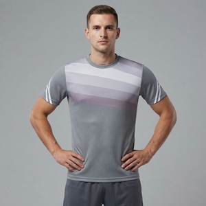เสื้อฟุตบอลราคาสมเหตุสมผล เสื้อกีฬาระบายอากาศ แขนสั้น คอกลม ชุดฟุตบอล - Product Image 5