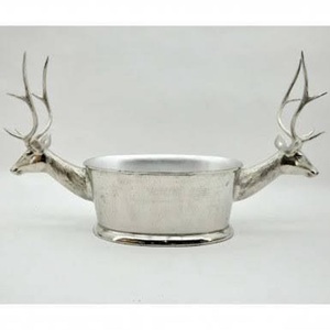 Seau à glace et bac à vin isothermes en aluminium de qualité supérieure à double paroi avec poignées, élégant pour les fêtes, emballé en carton - Product Image 3