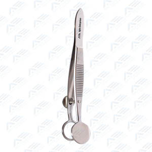 Placa de 23mm 12x20mm Mango plano Titanio, 3,6 ''(9,2 cm) Manual Chalazion Scoop Forceps Instrumentos médicos Equipos médicos - Product Image 3