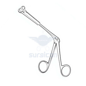   Forceps nasaux de coupe 19 cm / 7-1/2 pouces de longueur totale avec manche de 12 cm et diamètre de 5 mm, instrument chirurgical ORL - Product Image 6