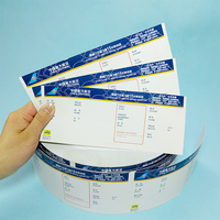 Impression couleur personnalisée sur un côté Billets de sécurité Tirages au sort Numérotation par code QR Impression de billets Carte d'embarquement Billets