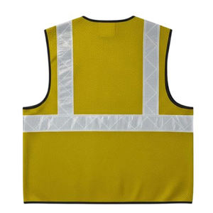 Chaleco de Seguridad Ajustable de Alta Visibilidad, Reflectante ANSI Clase 2, Transpirable, con Cierre Frontal y Múltiples Bolsillos - Product Image 2