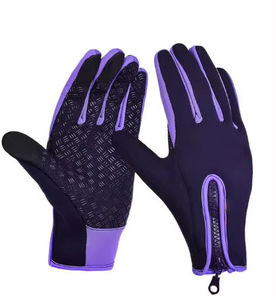 Breathable <b>Bike</b> Gloves Full <b>Finger</b> Pad Cycling Gloves Touchscreen Reflective Mountain Biking Bicycle Gloves Wholesale Price - Product Image 3