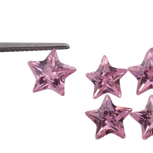 AAA безупречный 8 мм цейлонский розовый сапфировый свободный Открой со звездами, качественный крой, свободный откалиброванный размер, доступный от 5 мм до 25 мм