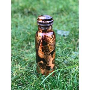 Latest Design <b>Copper</b> Water <b>Bottle</b> Screw On Lid Customizable Food Grade Good Quality <b>Copper</b> <b>Bottle</b> Gift Ideas Made In India - Product Image 4