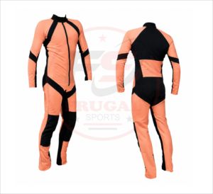 Combinaison intégrale bicolore orange et noir, taille adulte, en Spandex et Nylon, uniformes de cheerleading - Product Image 1
