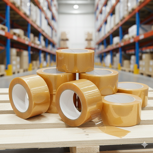 Ruban d'emballage BOPP transparent fourni par l'usine – Rouleau de scellage de cartons sensible à la pression - Product Image 2