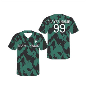 Camiseta de Béisbol Sublimada Personalizada con Cuello en V, Estampado Geométrico, Poliéster que Absorbe la Humedad, Manga Corta, para Hombre, Adulto, Todas las Temporadas - Product Image 2