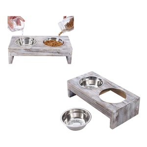 Mangeoire en bois pour chats et chiens, couleurs et formes personnalisées, divers choix, nouveau fabricant vietnamien - Product Image 2