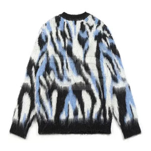 Pulls en tricot pour hommes, pull chaud à manches longues, décontracté, col rond, confortable, léger, vêtements à la mode pour hommes - Product Image 2