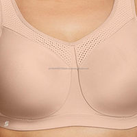 Sujetador deportivo de talla grande para mujer, de alto impacto y soporte, compresión completa, con aros, sin costuras, para yoga y ropa deportiva.