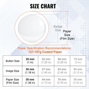 Set di Componenti Fai-da-te per Badge a Bottone, 500 Set, 1 Pollice (25mm), con Chiusura a Spilla, Include Parte Superiore in Metallo, Bottone in Plastica/Metallo, Trasparente F per Artigianato - Product Image 1