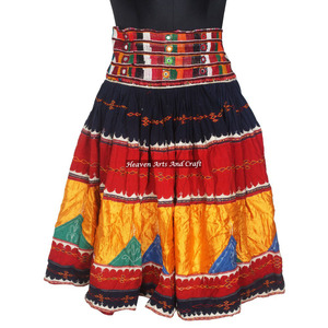 Ecycled intintage RIC Abric abanjara kirt kirand made RT kirkirts intintage intoho mmbrided Banbroomen kirt ypsy ehenga ONG - Product Image 1