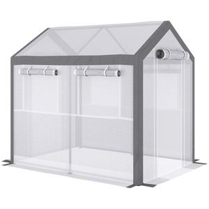 "Modern Mini Home Garden Poly <b>Greenhouse</b> Easy Assembly Steel <b>Plastic</b> Frame PVC Coated Galvanized Small Wood Metal Options" - Product Image 6