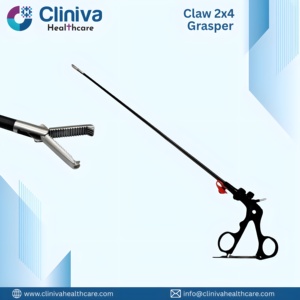 <b>Laparoscopic</b> Claw 2x4 Grasper Manual <b>Laparoscopic</b> <b>Instruments</b> Surgical <b>Instrument</b> Set - Product Image 1