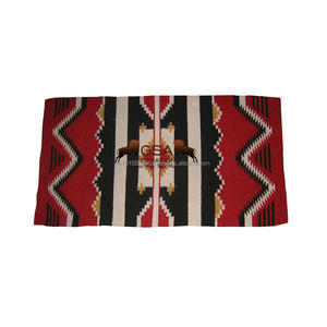 Manta de Silla de Montar Occidental de Lana 100% Neozelandesa, Equipo Ecuestre, Almohadilla de Silla de Montar para Exhibición Ecuestre Occidental, Precio de Fábrica - Product Image 1