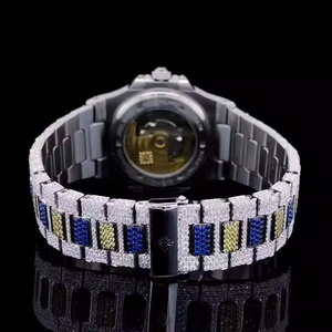 Crystal Prime Luxury iced out Moissanite Diamond Quartz Watch for Men with Precision Build and Clean Dial - Product Image 2