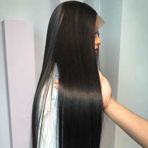 Super Double Drawn Vietnamese Bone Straight Human <b>Hair</b> Wig Wholesale 100% Vietnamese Virgin <b>Hair</b> <b>Extensions</b> Natural Black <b>Color</b> - Product Image 3