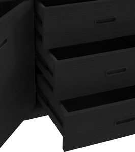 Modern Oak Wood <b>Sideboard</b> Buffet <b>Storage</b> Cabinet for Living Room Dining Room Home Furniture Organizer - Product Image 6
