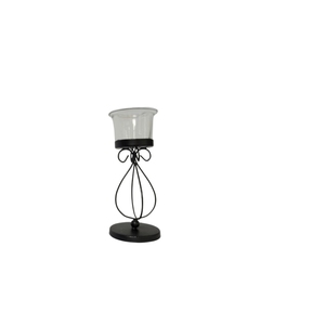 Candelabro de Hierro y Vidrio Elegante al por Mayor, Centro de Mesa de Metal Vintage para Decoración del Hogar y Bodas - Product Image 1