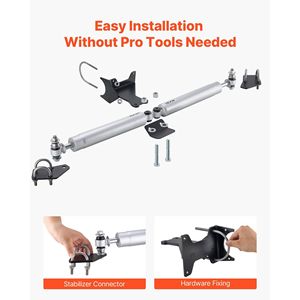 Kit Stabilizzatore di Sterzo Doppio da 2 Pollici in Acciaio Inox per Ford F-250/F-350 Super Duty 4WD 2005-2024 - Product Image 6