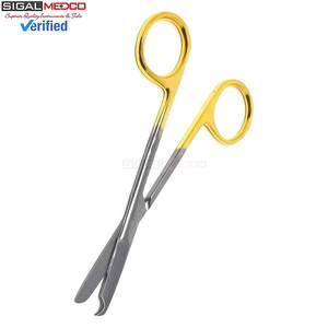 Tijeras de Sutura Spencer de 4.5 Pulgadas, Tijeras Quirúrgicas Manuales de Acero Inoxidable con Puntas en Forma de Gancho Pequeño, Mango Dorado, Certificación CE - Product Image 4