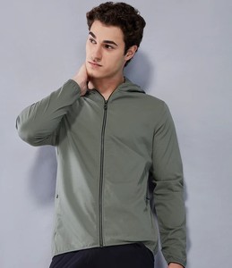 Running Jackets Autumn Windbreaker Bomber Jacket Zipper Closure Breathable Pockets Outdoor Everyday Wear - Product Image 2