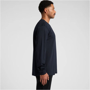 เสื้อเชิ้ตแขนยาวคอกลมแบบเรียบคุณภาพสูงสำหรับผู้ชาย - Product Image 3