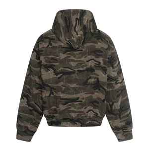 Custom All-Printing <b>Camo</b> Zip Hoodie Boxy Vintage Streetwear Cropped Heavyweight Oversized <b>Jacket</b> OverSize Vintage Zipper Hoodie - Product Image 2