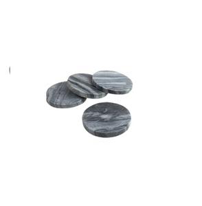 FANCY <b>BLACK</b> GRANITE MARBLE <b>COASTER</b> HANDCRAFTED ROUND <b>BLACK</b> SHADES MARBLE CUSTOMIZED <b>COASTER</b> FOR USE HOTEL AND HOME TABLETOP - Product Image 1