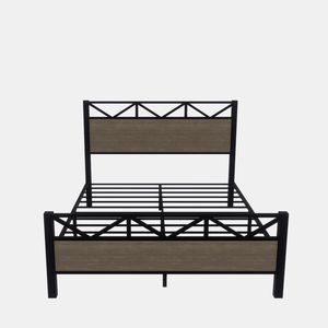 Struttura letto matrimoniale in legno marrone facile da montare - Product Image 3