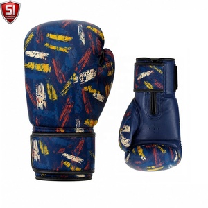นวมชกมวยหนัง PU พิมพ์ลายแบบ Sublimation ปิดด้วยเวลโคร ระบายอากาศได้ดี สำหรับผู้ใหญ่ ใช้สำหรับฝึกซ้อม - Product Image 6