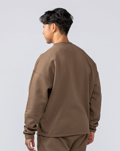Sweat-shirts en molleton 350 g/m² personnalisés unisexes pour femmes et hommes, col rond, poids lourd - Product Image 2