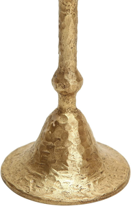 Porte-bougies coniques martelés dorés, chandelier vintage, support à bougies décoratif en métal texturé, bougeoir antique doré - Product Image 3