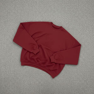 Streetwear Heavy Weight 100% Cotton Crew Neck Oversized <b>Pullover</b> Winter French Terry Hoodies Sweatshirt - Product Image 4