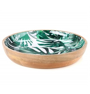 Tazón para Servir de Madera Esmaltada, Diseño Ecológico, Estilo Clásico, Hecho a Mano, Venta al Por Mayor, Tazón para Postre de Calidad Única - Product Image 2