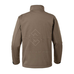 Veste d'hiver softshell pour homme de qualité supérieure, résistante à l'eau, col montant, logo sur le devant, écologique, respirante - Product Image 3