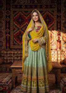 Traje de 3 Piezas con Bordado de Encaje Profesional, Nuevo Estilo, Vestido Afgano Kuchi para Mujeres Musulmanas, Ideal para Bodas y Fiestas - Product Image 2