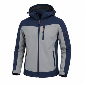 Chaqueta Softshell Personalizada para Hombre, Impermeable, Cortavientos, con Capucha, para Senderismo al Aire Libre, Abrigo de Invierno con Bolsillos con Cremallera, Fabricante, Venta al Por Mayor - Product Image 3