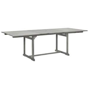 Juego de Comedor Plegable de 7 Piezas para Jardín, Madera de Acacia Sólida Gris, Muebles de Exterior Duraderos y Elegantes - Product Image 4