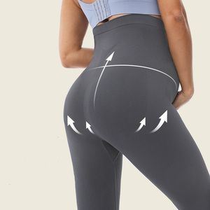 Nouveauté Leggings de yoga sans couture doux à taille haute en nylon et élasthanne pour femmes enceintes - Product Image 3